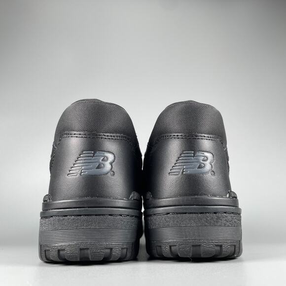 New Balance 550 Men\'s Size 10 D Black Leather Casual Sneakers Athletic Shoes EUC main image 4